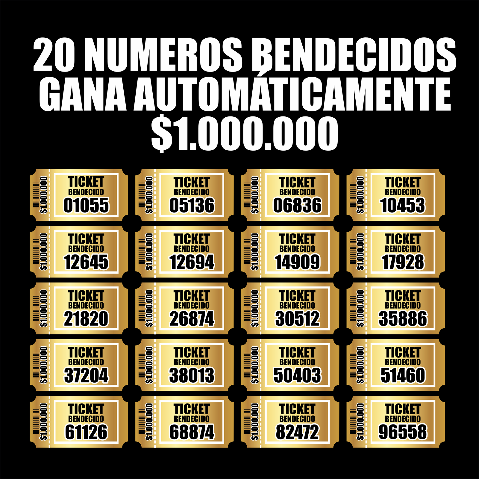 NUMEROS BENDECIDOS